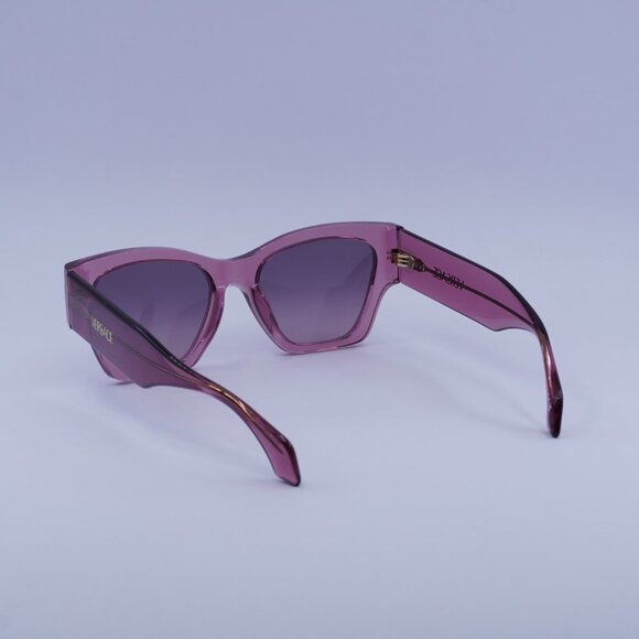Versace VE4492U 551646 Sunglasses Pink Square Frame, Pink Grey Lenses